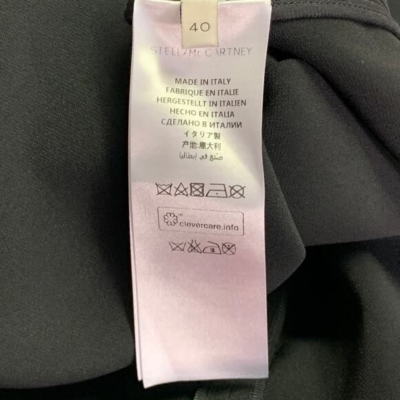 STELLA McCARTNEY Size 4 Black Pink Viscose Blend Embroidered Bird Pullover - Picture 6 of 7